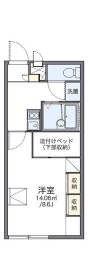 レオパレスAitherの間取り画像