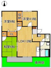 リゾット花房B棟の間取り画像