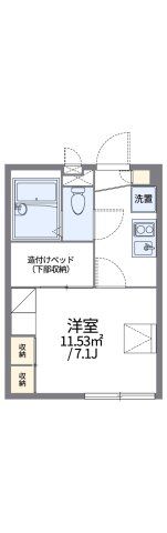 レオパレスブザービーターの間取り画像