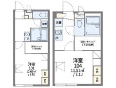 レオパレスSHIOKAZEⅡの間取り画像