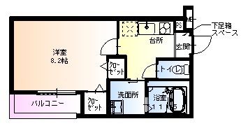 フジパレス三津屋Ⅱ番館の間取り画像
