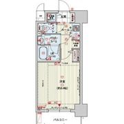クレアートアドバンス北大阪の間取り画像