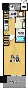エステムプラザ梅田・中崎町Ⅲツインマークスノースレジデンスの間取り画像