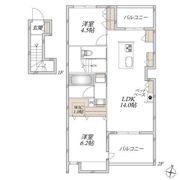 グランスタ大門 南棟の間取り画像