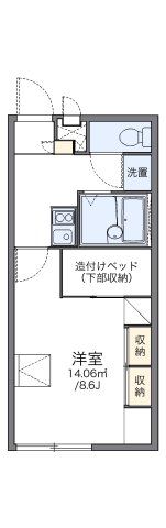 レオパレスAitherの間取り画像