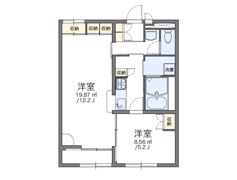 レオパレス喜連北の間取り画像