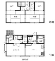 貸家 芦屋市東山町の間取り画像