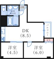 サンハイツ弐番館の間取り画像