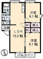 サングリーン太田 A棟の間取り画像
