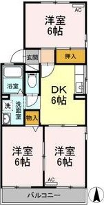 ドルフ西北野の間取り画像