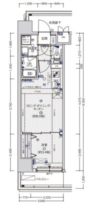 MAXIV大阪山坂の間取り画像