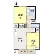 ステラマリス田中 Bの間取り画像