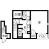 クレセント黒木の間取り画像