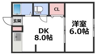 金沢マンションの間取り画像