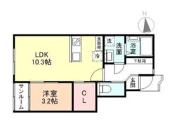 ル・アンジュ長江 B棟の間取り画像