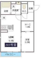 チェリーブロッサム東寺尾の間取り画像