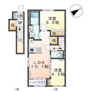 仮）よしわら新築アパートの間取り画像