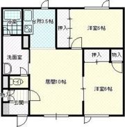 ハイツスズキBの間取り画像