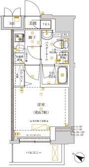 クラリッサ新川崎の間取り画像