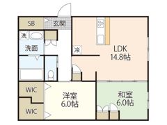 BORIKIしののめ空の間取り画像