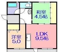 ヴィラ日の里の間取り画像