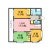 グリーンビュー立岩Ⅱの間取り画像