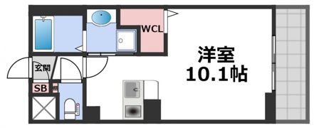 オズレジデンス桃谷EASTの間取り画像