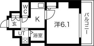 エステムコート梅田北2ゼニスの間取り画像