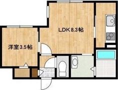 KENT Collection野幌駅前の間取り画像