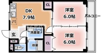 バンブス守口の間取り画像