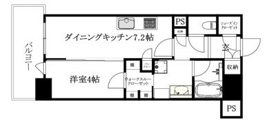 クレアホームズfranc松山駅前の間取り画像