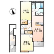 LE MIRAGE（レ ミラージ）の間取り画像