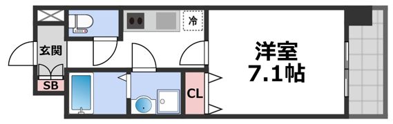 シャルールメゾン桃谷の間取り画像