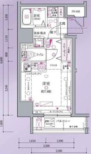 クレヴィスタ?越銀座の間取り画像