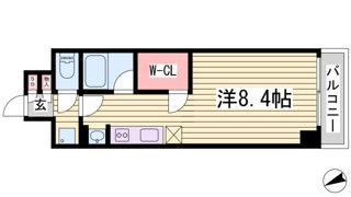 アスヴェル神戸元町海岸通の間取り画像