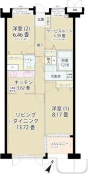 グランフォート目黒の間取り画像
