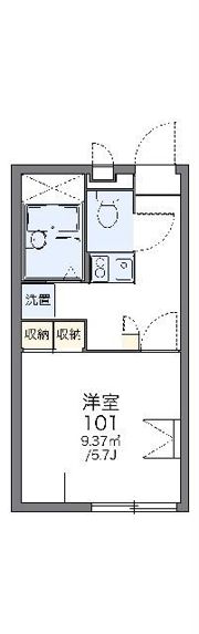 レオパレス三浦海岸Bの間取り画像