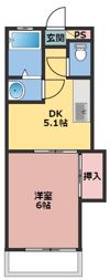 安藤マンション、霞荘の間取り画像