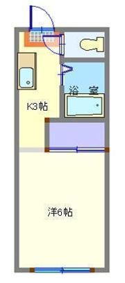 ホワイトキャッスル5番館の間取り画像