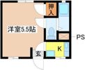 コーポカミタニの間取り画像