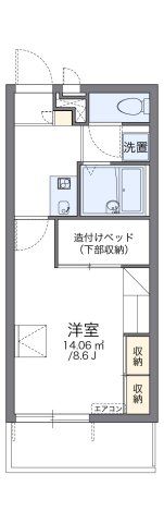 レオパレスGreenHillsの間取り画像