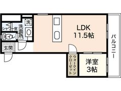 Bello中広の間取り画像