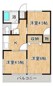 吉原ハイツA棟の間取り画像