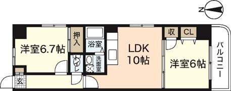 サニーコート城北通りの間取り画像