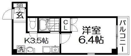 フォーシーズン北堀江の間取り画像