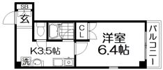フォーシーズン北堀江の間取り画像