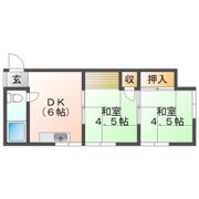 杉岡アパートの間取り画像
