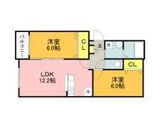 プレステージ穂波東の間取り画像
