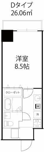 ドミールcity東中野II(ドミール シティ ヒガシナカノ ツー)の間取り画像