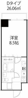 ドミールcity東中野II(ドミール シティ ヒガシナカノ ツー)の間取り画像